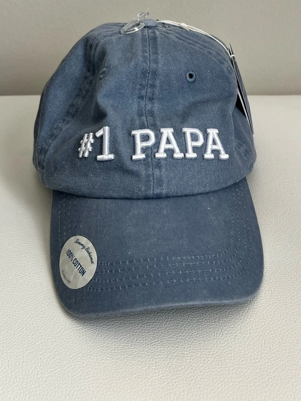 Tommy Bahama #1 PAPA Navy Blue Cotton Baseball Cap OSFA